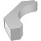 Ekena Millwork 3 1/2-in. W x 18-in. D x 26-in. H Legacy Architectural Grade PVC Knee Brace BRCP035X18X26LEC - alternate 2